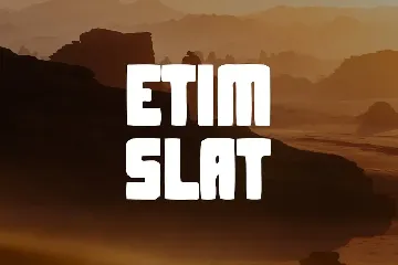 EtimSlat font