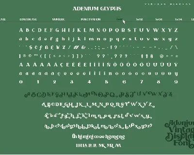 Adenium font