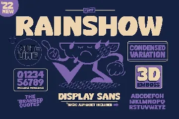 Rainshow - Display Sans font