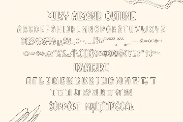 Milky Almond - A Display Font