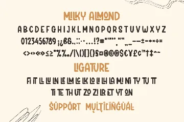 Milky Almond - A Display Font