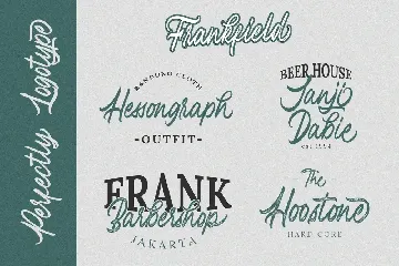 Frankfield Script + Stamp font