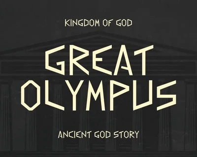 Greek Myth Decorative Display Font