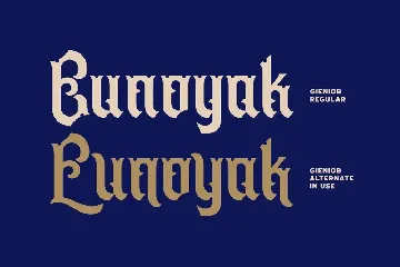 Gieniob - Vintage Font