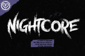 Nightcore - Emo Horror Font