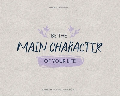 Something Wrong - Fun Quotable font