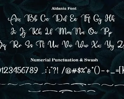 Aldania font