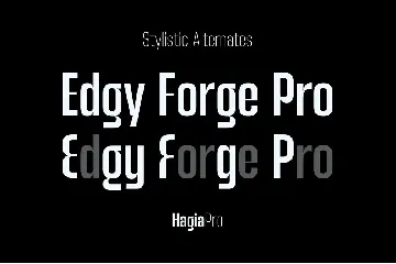 Hagia Pro Unique Sans Serif font