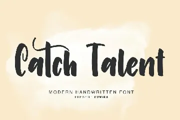 Catch Talent | Modern Handwritten Font