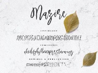 Mazire - A Beauty Script Font
