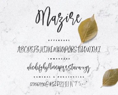 Mazire - A Beauty Script Font