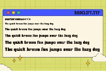 Radclift - 90's Playful Typeface font