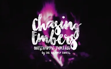 Chasing Embers Typeface font