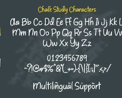 Chalk Study Education font