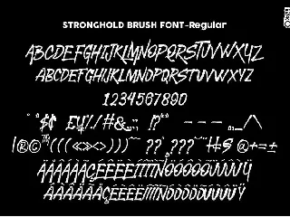 STRONGHOLD Brush font