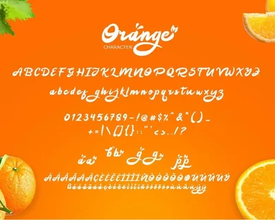 Orange Squash font