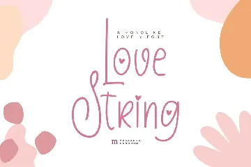 Love String | A Monoline Lovely Font