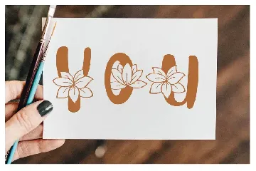 Brown Monogram Font