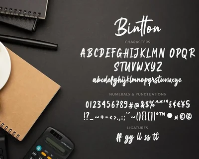 BIntton - Brush Script font