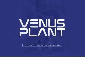 Venus Plant font