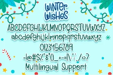 Winter Wishes font