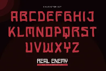 Real Enemy - Handmade Brush Font