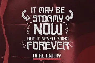 Real Enemy - Handmade Brush Font