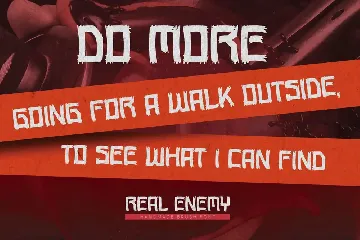 Real Enemy - Handmade Brush Font