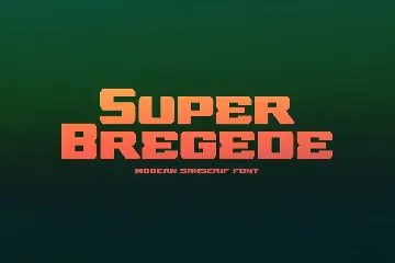 SuperBregede Modern Font