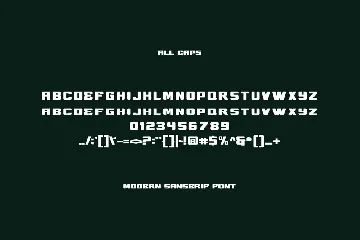 SuperBregede Modern Font