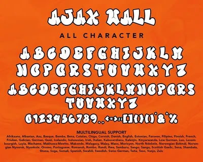 AjaxWall - Graffiti Font