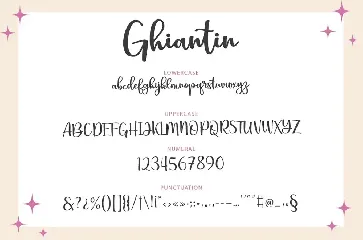 Ghiantin font