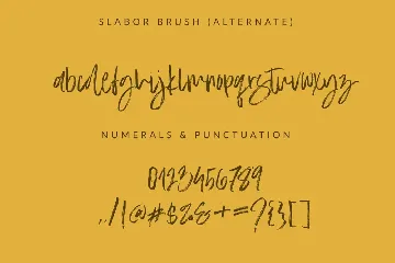 Slabor Brush Font