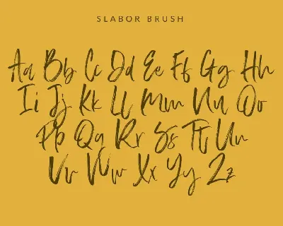 Slabor Brush Font