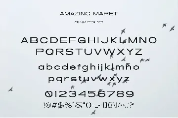 Amazing Maret - Modern Condensed Sans Serif font