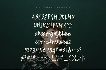 BLACK BARET font