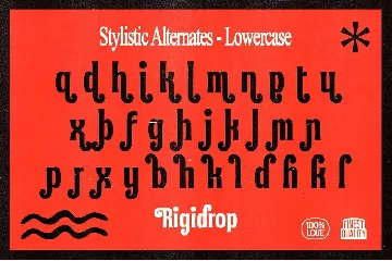 Rigidrop - Retro Ornamental Fonts