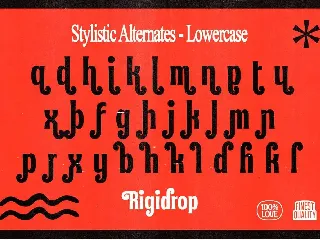 Rigidrop - Retro Ornamental Fonts