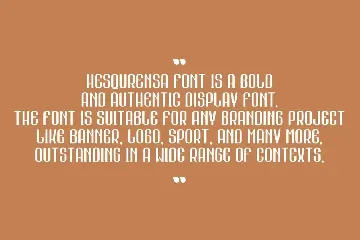 Hesqurensa font