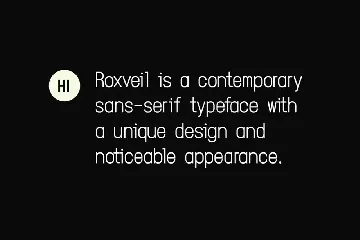 ROXVEIL - Unique Display Typeface font