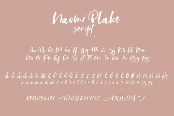 Naomi Blake font