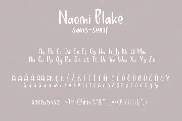 Naomi Blake font