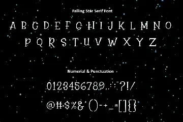 Falling Star Font Duo