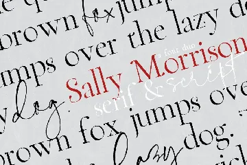 Sally Morrison font