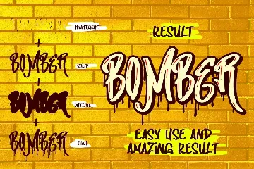 Making Bomber Font Family