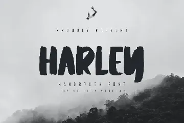 Harley - Handbrush Font