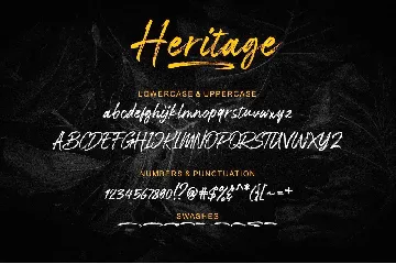 Heritage Brush Font