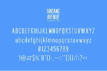 Bintang Avenue - Modern Sans Serif Font