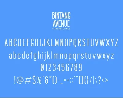 Bintang Avenue - Modern Sans Serif Font