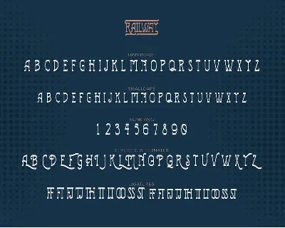 Railway | Retro Typeface font